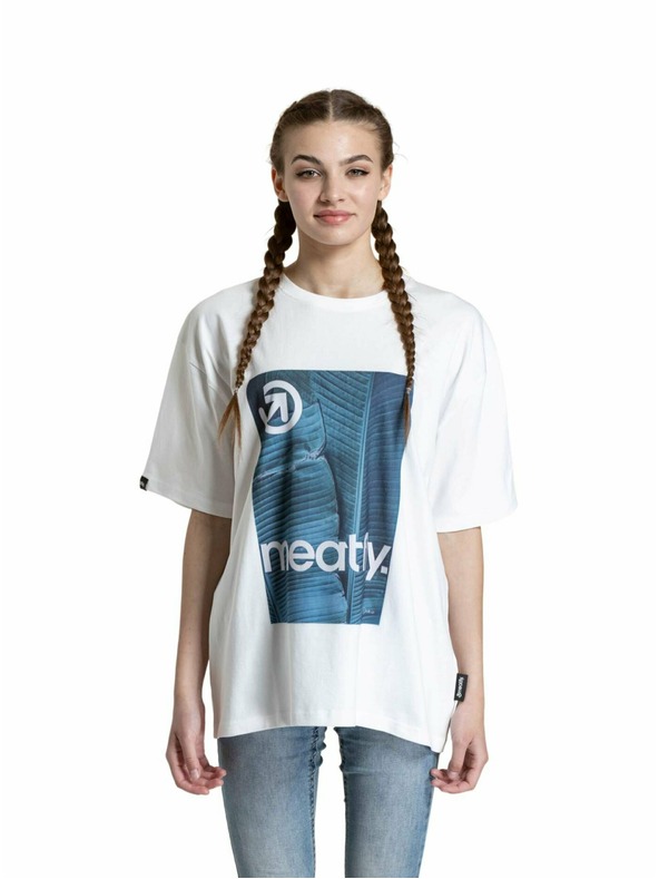 Meatfly Tricou unisex Meatfly Junglist Blue Leaf