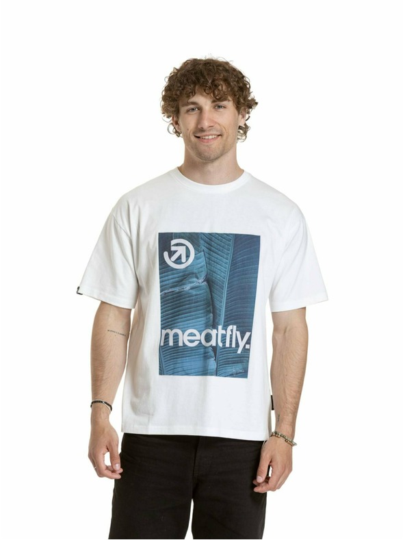 Meatfly Tricou unisex Meatfly Junglist Blue Leaf