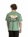 Meatfly Tricou unisex Meatfly Cachuma Hedge Green Mountains