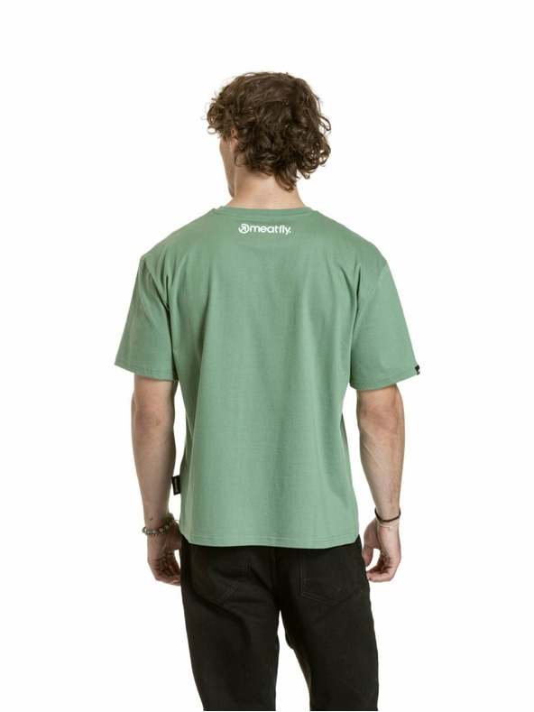 Meatfly Tricou unisex Meatfly Junglist Grey Leaf | Gri