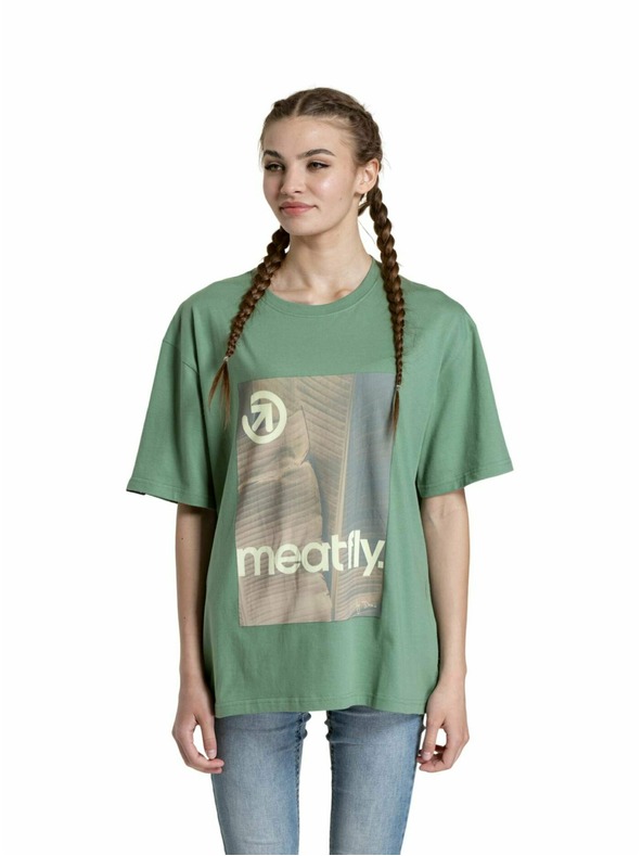 Meatfly Tricou unisex Meatfly Junglist Grey Leaf | Gri