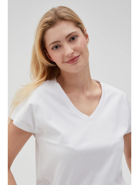 Moodo Tricou basic pentru femei Moodo – alb