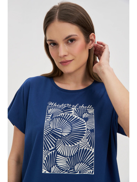 Moodo Tricou pentru femei Moodo – albastru închis