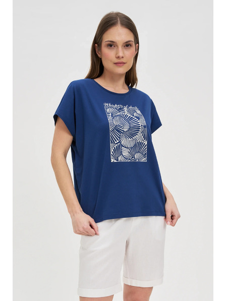Moodo Tricou pentru femei Moodo – albastru închis