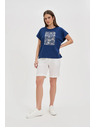 Moodo Tricou pentru femei Moodo – albastru închis