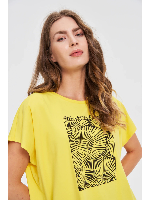 Moodo Tricou pentru femei Moodo – galben