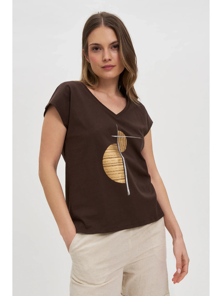 Moodo Tricou din bumbac pentru femei Moodo