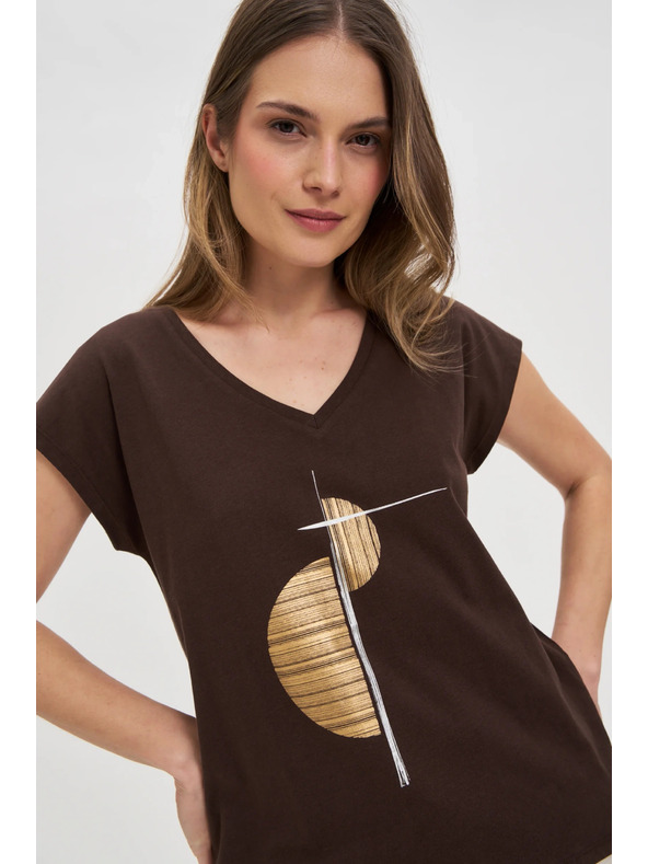 Moodo Tricou din bumbac pentru femei Moodo