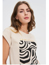 Moodo Tricou pentru femei Moodo – bej