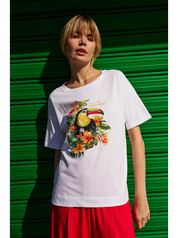 Moodo Tricou pentru femei Moodo - alb