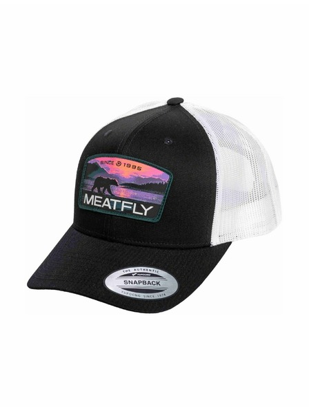 Meatfly Meatfly șapcă MF View Trucker Mov Alaska / Negru / Alb | Neagră