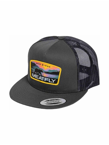 Meatfly Meatfly șapcă Thunderbolt Trucker Galbenă Alaska / Cărbune | Gri |