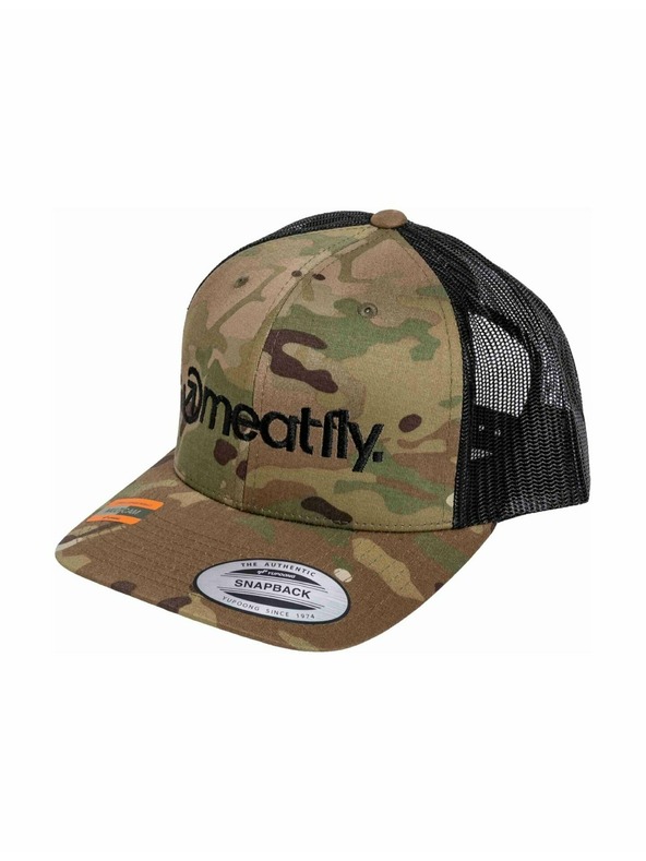 Meatfly Meatfly șapcă MF Logo Trucker Neagră / Multicam | Neagră