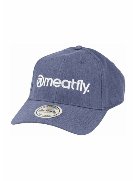 Meatfly Meatfly șapcă Gaten Flexfit Albastră / Albă Logo | Albă | Mărime