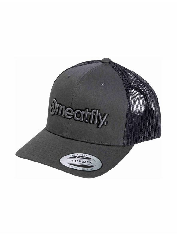 Meatfly Meatfly șapcă MF Logo Trucker Neagră / Gri / Gri Închis | Neagră