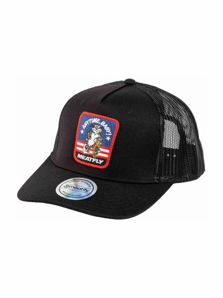 Meatfly Șapcă Meatfly Corey Trucker Black Tomcat | Neagră |