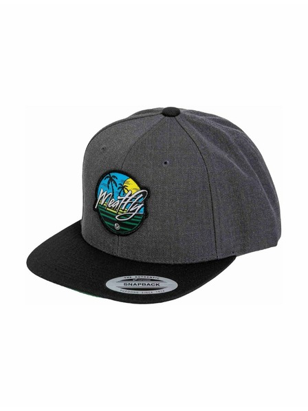 Meatfly Șapcă Meatfly Flanker Snapback Beach / Charcoal / Black | Neagră