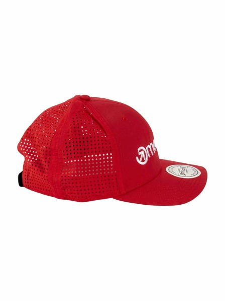 Meatfly Șapcă Meatfly Nollie Perfor Cap Red / White Logo | Albă | Mărime