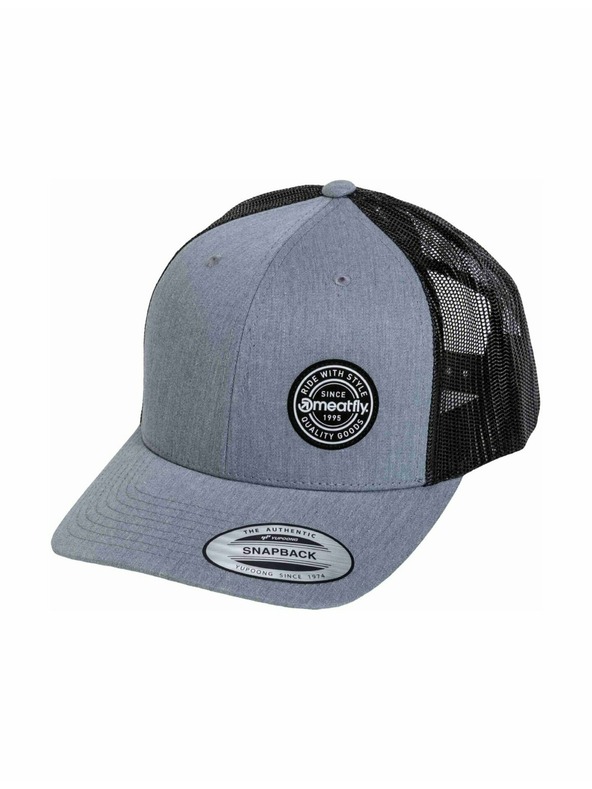 Meatfly Șapcă Meatfly MF View Trucker White Round / Heather | Neagră