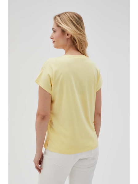 Moodo Tricou pentru femei Moodo – galben deschis