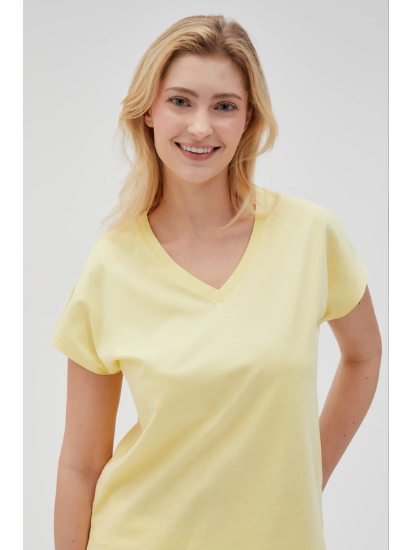 Moodo Tricou pentru femei Moodo – galben deschis