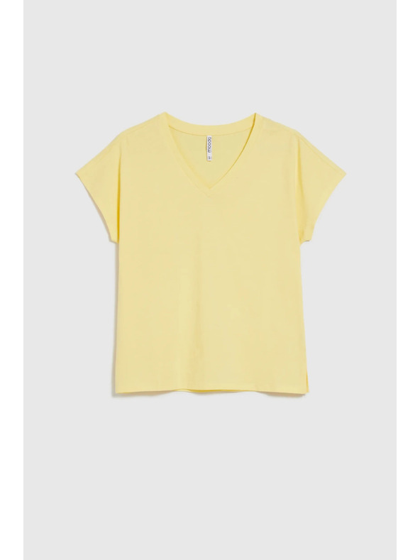 Moodo Tricou pentru femei Moodo – galben deschis