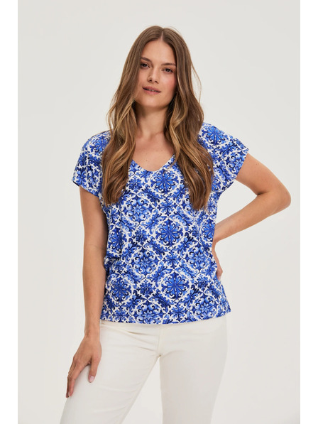 Moodo Tricou de damă Moodo – albastru