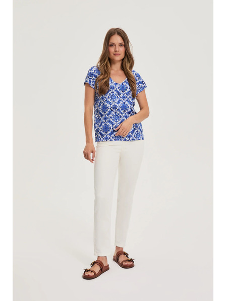 Moodo Tricou de damă Moodo – albastru