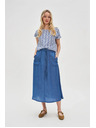 Moodo Tricou cu model albastru-alb