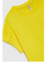 Moodo Tricou de damă din bumbac Moodo – galben