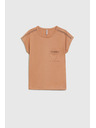 Moodo Tricou de damă cu buzunar Moodo – maro închis