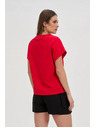 Moodo Tricou de damă din bumbac Moodo – roșu