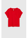 Moodo Tricou de damă din bumbac Moodo – roșu