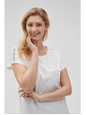 Moodo Tricou de damă cu buzunar Moodo – alb