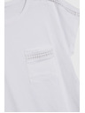 Moodo Tricou de damă cu buzunar Moodo – alb
