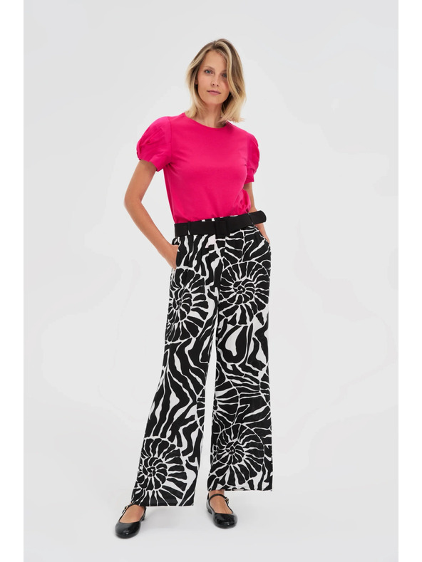 Moodo Top roz cu mâneci adunate