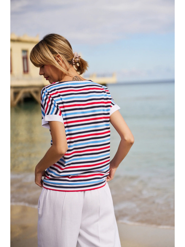 Moodo Tricou cu dungi de damă