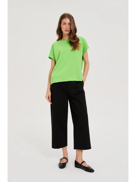 Moodo Tricou de damă din bumbac Moodo – verde deschis