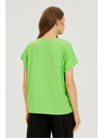 Moodo Tricou de damă din bumbac Moodo – verde deschis