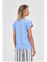 Moodo Tricou de damă Moodo – albastru deschis