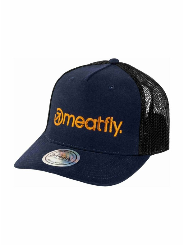 Meatfly Șapcă Meatfly Shaun Trucker Bleumarin / Maro Logo | Maro | Mărime