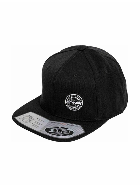 Meatfly Șapcă Meatfly Gruman Premium Snapback Alb Rotund / Negru | Negru
