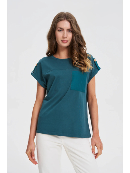 Moodo Tricou de damă Moodo – turcoaz