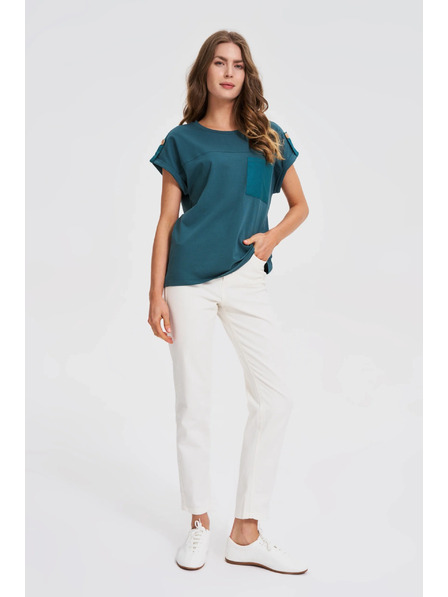 Moodo Tricou de damă Moodo – turcoaz