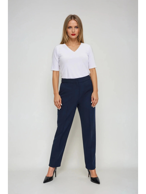 Moodo Top basic alb cu mânecă 3/4 Moodo