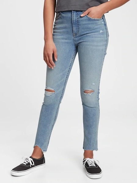 GAP Jeans skinny ankle sky high rise pentru adolescenți GAP