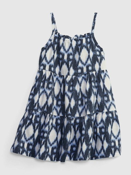 GAP Rochie din in cu model pentru copii GAP