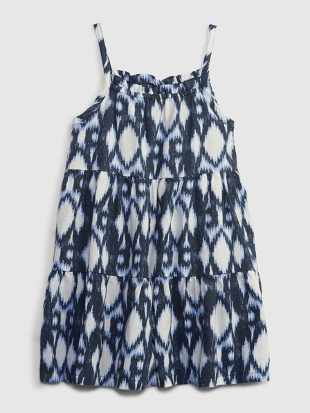 GAP Rochie din in cu model pentru copii GAP