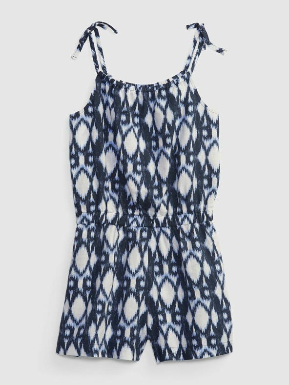 GAP Salopetă din in cu imprimeu pentru copii GAP