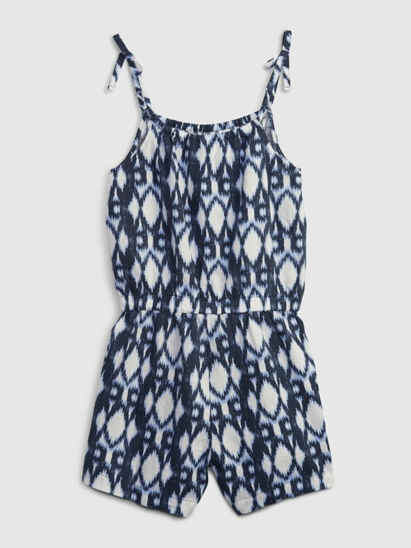 GAP Salopetă din in cu imprimeu pentru copii GAP